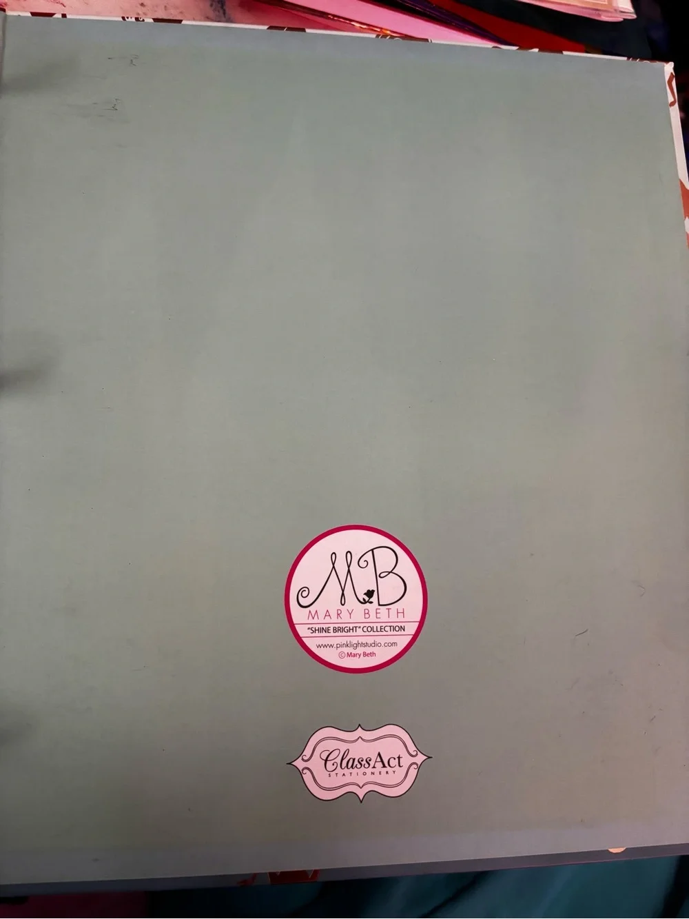 Mermaid 3-Ring Binder - ombré Blue